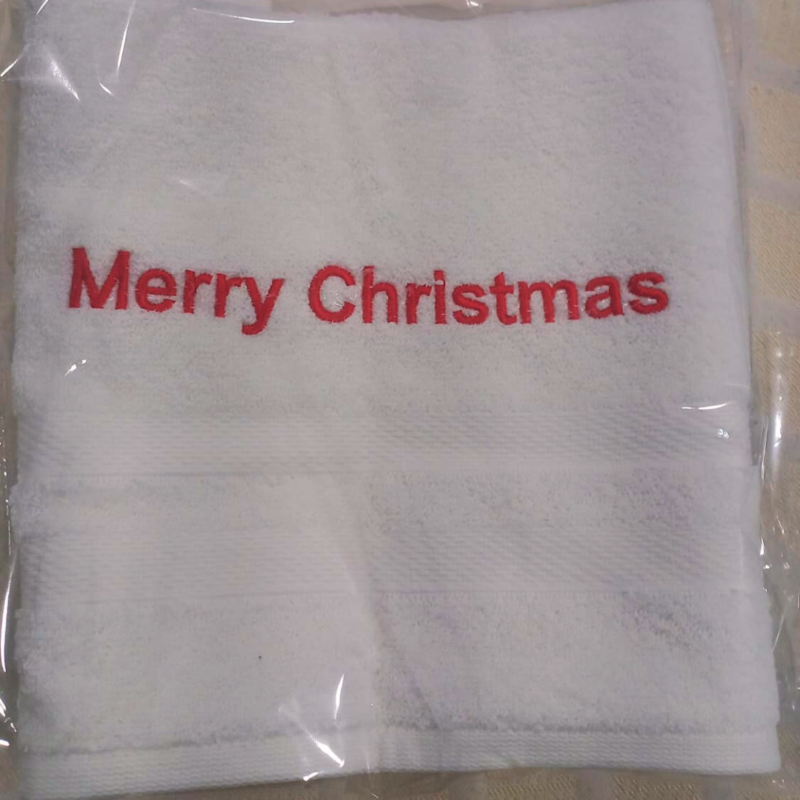 JOJO Merry Christmas Kitchen Towels, Dish Hand Towels Holiday Home Indoor Bathroom Party Seasonal Noel Decorations